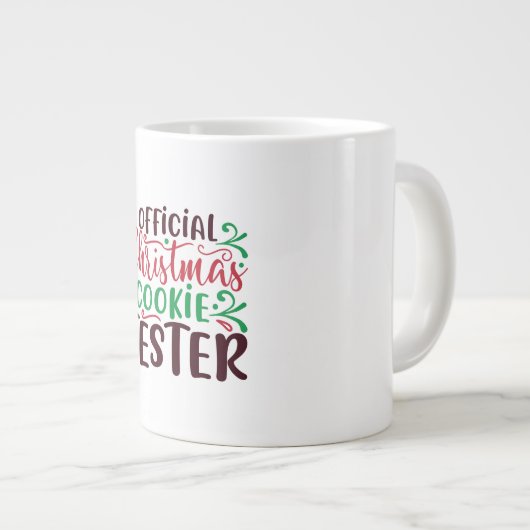 Offizieller Weihnachtskochtetester Jumbo-Tasse (Vorderseite Rechts)