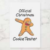 Offizieller Weihnachtskochtetester Lebensmitteletikett (Einzelnes Label)