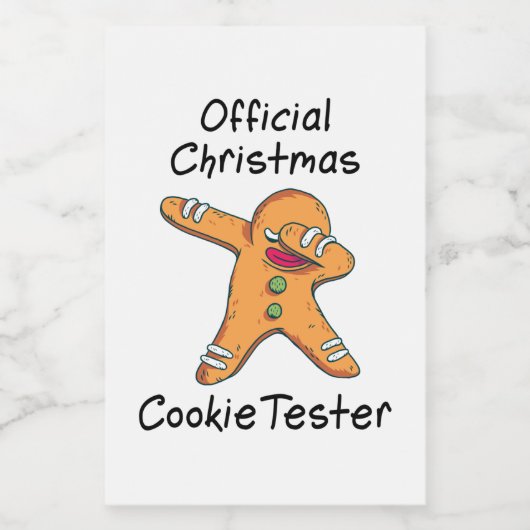 Offizieller Weihnachtskochtetester Lebensmitteletikett (Einzelnes Label)