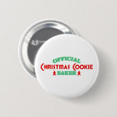 Offizieller Weihnachtsplätzchen-Bäcker Button (Vorne & Hinten)