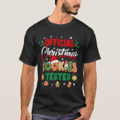 Offizieller Weihnachtsplätzchen Tester Bäckerei Kr T-Shirt (Vorderseite)