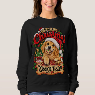 Offizieller Weihnachtsplätzchentester Golden Retri Sweatshirt