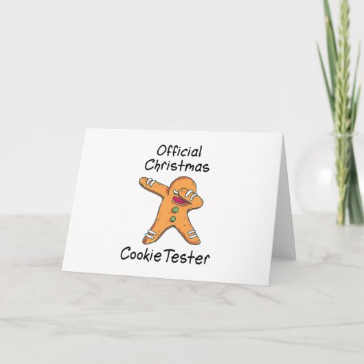 Offizieller Weihnachtsplätzchentester Karte (Vorderseite)