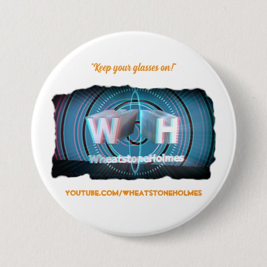 Offizieller WheatstoneHolmes stereoskopisch 3D Button (Vorderseite)