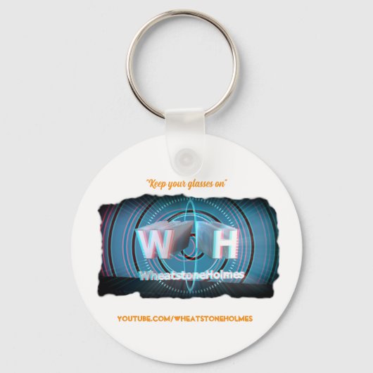 Offizieller WheatstoneHolmes YouTube stereoskopisc Schlüsselanhänger (Vorderseite)