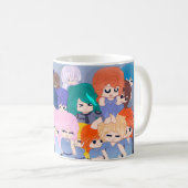 Offizieller Wingz-Becher | Mit Wingz-Charakteren Kaffeetasse (VorderseiteRechts)