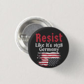 Offizieller Wohnsitz wie 1938 Deutschland Resist Button (Vorne & Hinten)