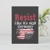 Offizieller Wohnsitz wie 1938 Deutschland Resist Dankeskarte (Stehend Vorderseite)