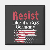 Offizieller Wohnsitz wie 1938 Deutschland Resist Magnet (Vorne)