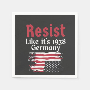 Offizieller Wohnsitz wie 1938 Deutschland Resist Serviette