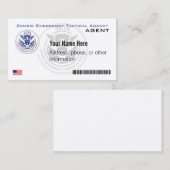 Offizieller Zombie-Nottaktisches Visitenkarte (Vorne/Hinten)