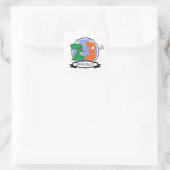 Offizielles 23-Geburtstagslogo Quadratischer Aufkleber (Tasche)