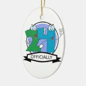 Offizielles 24-Geburtstagslogo Keramikornament (Links)