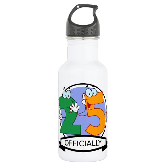 Offizielles 25-Geburtstagslogo Trinkflasche (Vorderseite)