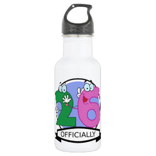 Offizielles 26. Geburtstagsbanner Edelstahlflasche