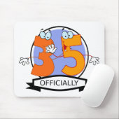 Offizielles 35-Geburtstagslogo Mousepad (Mit Mouse)