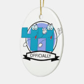 Offizielles 44-Geburtstagslogo Keramik Ornament (Links)