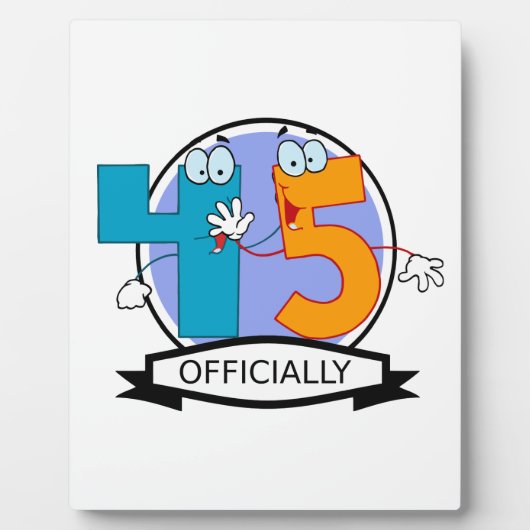 Offizielles 45. Geburtstagsbanner Fotoplatte (Vorderseite)