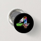 Offizielles 4 EveryoneHD Logo-Abzeichen Button (Vorne & Hinten)