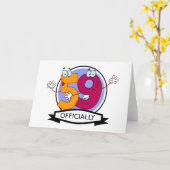 Offizielles 59 Geburtstagslogo Karte (Gelbe Blume)