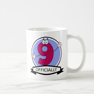 Offizielles 9. Geburtstagsbanner Kaffeetasse