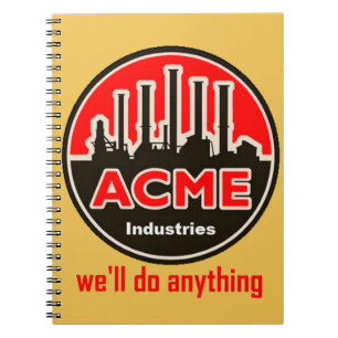 offizielles ACME-Industrienotizbuch Notizblock