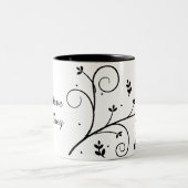 Offizielles Allison-Weiß - graue Kaffee-Tasse Zweifarbige Tasse (Mittel)