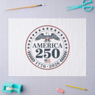 Offizielles Amerika 250. Jubiläums-Gedenksiegel Seidenpapier