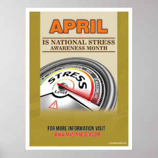 Offizielles April-Stress-Sensibilisierungsmonat-Po Poster