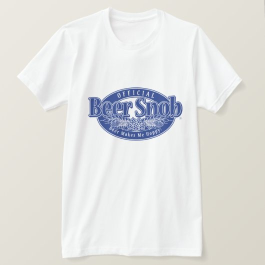 Offizielles Bier Snob T-Shirt (Design vorne)