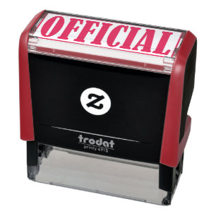 Offizielles Business Office Gerahmt Simple Word Permastempel