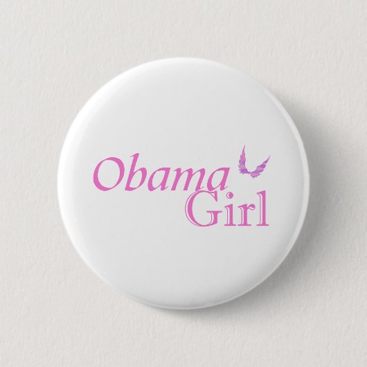 Offizielles Button "Obama Girl" (Vorderseite)