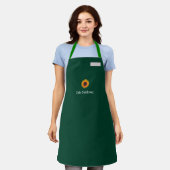 Offizielles Café-Sonnenblumen-Schürze Schürze (Getragen)