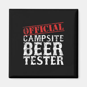 Offizielles Campingplatz-Biertester-Shirt Vatertag Magnet