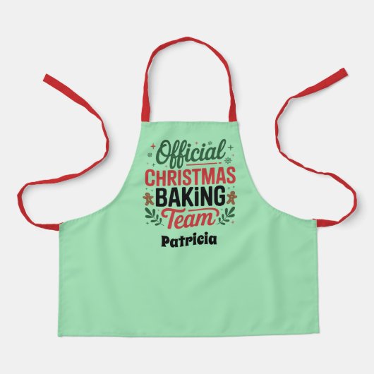 Offizielles Cookie-Backteam Name hinzufügen Schürze (Vorderseite)