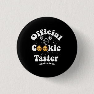 Offizielles Cookie Taster Cookie Liebhaber Weihnac Button