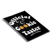 Offizielles Cookie Taster Cookie Liebhaber Weihnac Notizblock (Rechte Seite)