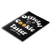 Offizielles Cookie Taster Cookie Liebhaber Weihnac Notizblock (Linke Seite)