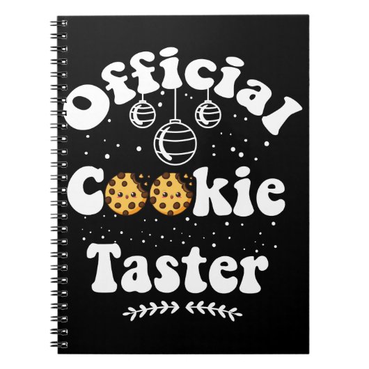 Offizielles Cookie Taster Cookie Liebhaber Weihnac Notizblock (Vorderseite)