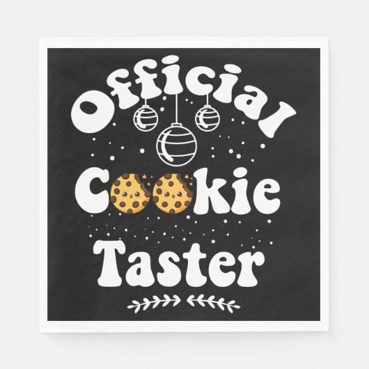 Offizielles Cookie Taster Cookie Liebhaber Weihnac Serviette (Vorderseite)