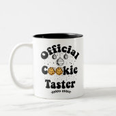 Offizielles Cookie Taster Cookie Liebhaber Weihnac Zweifarbige Tasse (Links)