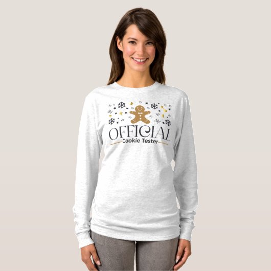 Offizielles Cookie Tester Long Sleeve T - Shirt (Vorne ganz)
