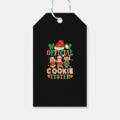 Offizielles Cookie Tester Weihnachtsbackteam Ginge Geschenkanhänger (Rückseite)