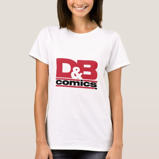 Offizielles D&B Comic-Logo-Kleid T-Shirt (Vorderseite)