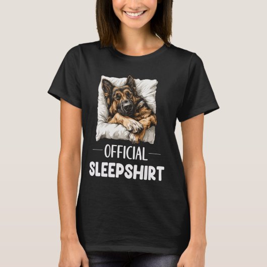 Offizielles deutsches Shepherd Sleepshirt Dog Love T-Shirt (Vorderseite)