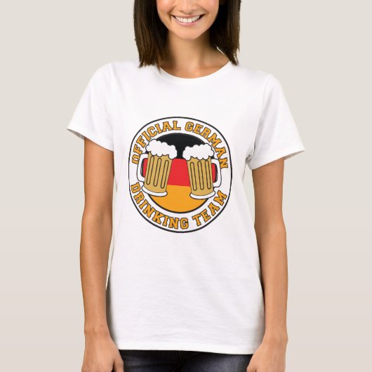Offizielles deutsches Trinkteam T-Shirt (Vorderseite)