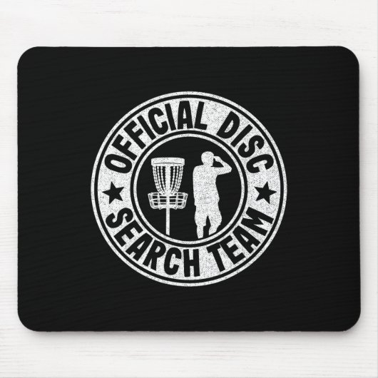Offizielles Disc Search Team Logo Frisbee Golf Lus Mousepad (Vorne)