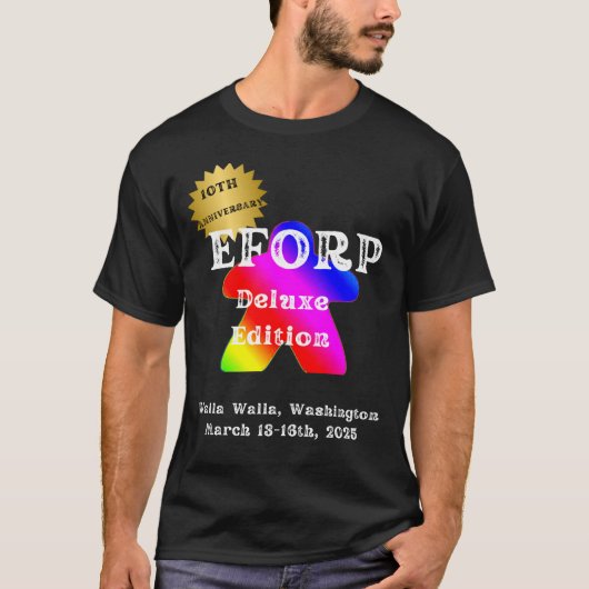 OFFIZIELLES EFORP 2025 Regenbogenhalbzeug T-Shirt (Vorderseite)