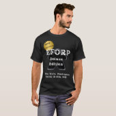 Offizielles EFORP 2025 Schwarzes Mainboard T-Shirt (Vorne ganz)