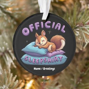 Offizielles Eichhörnchen Schlaf Süß & Lustig Schlu Ornament